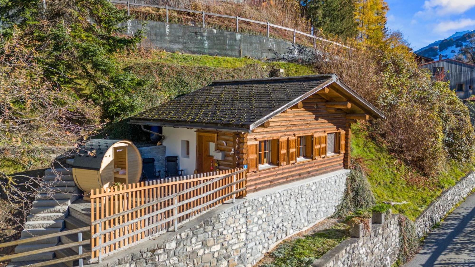 Gemuetliches Chalet Mit Privater Sauna Und Schoener Aussicht Küblis Esterno foto